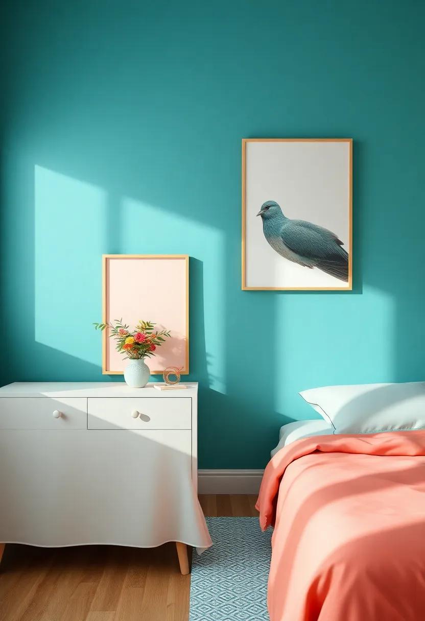 Retro Teal: Add a playful yet cozy vibe with retro teal, a color that ⁣brings personality and ⁢energy to⁤ your space while ​remaining soothing