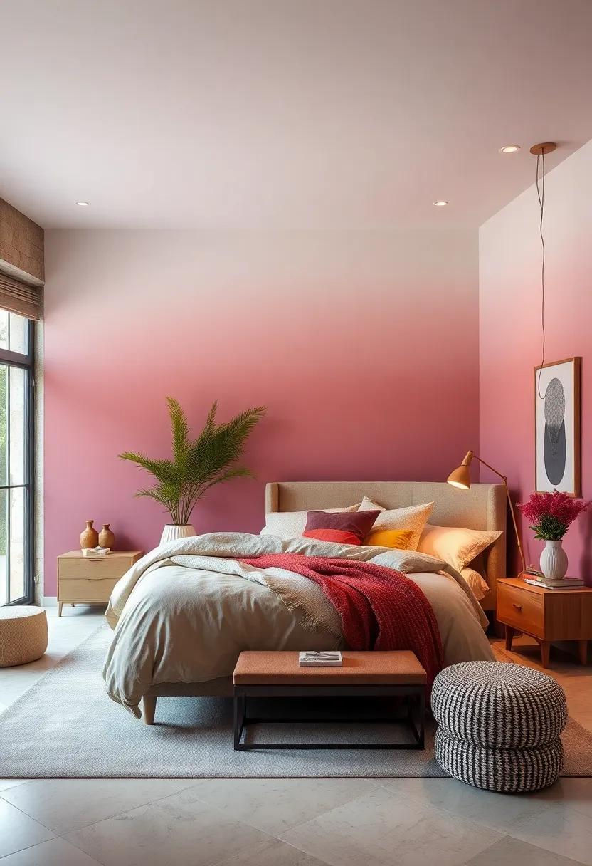 Exploring the Magic Of Ombre ⁢Walls For A⁤ unique bedroom Aesthetic