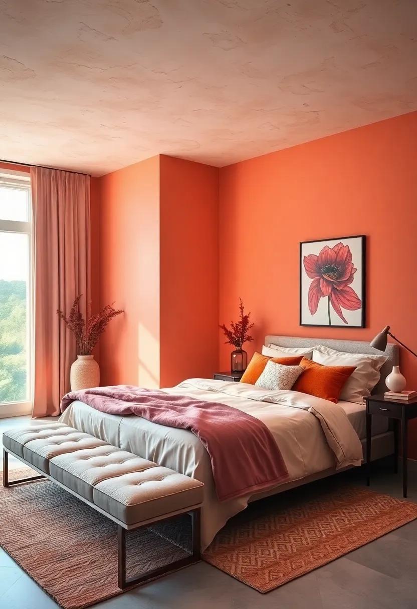 Sunset Inspiration: Warm orange And Soft Pink For‍ A Cozy Glow