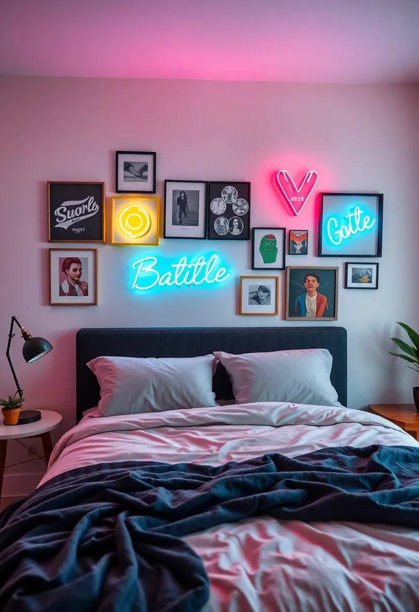 Artistic Ambiance: Incorporating ​Neon Signs in ⁤an Eclectic Gallery Wall