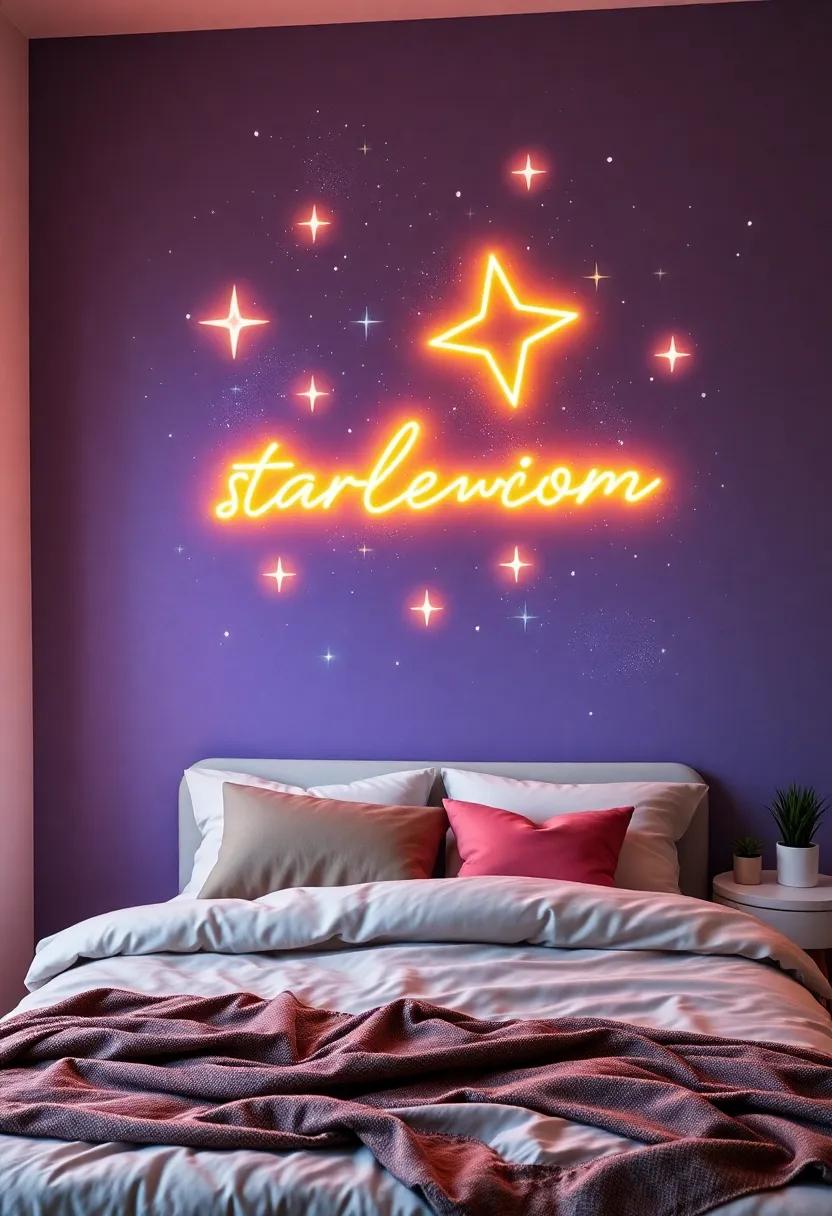 Cosmic Inspiration: A‍ Starry ‍Night⁣ Neon‌ Sign to Transform⁢ Your Bedroom into a Celestial retreat