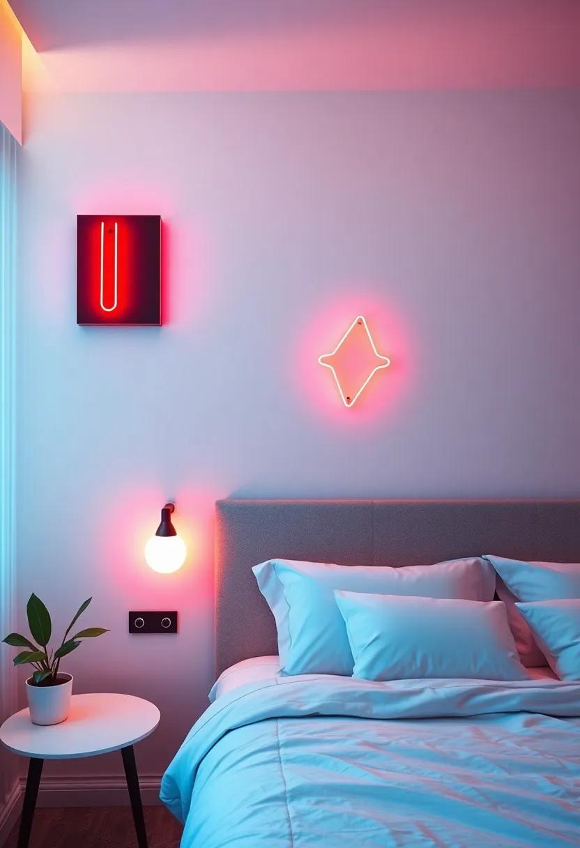 Layered ‍Lighting: Combining⁣ Neon Signs with Soft Wall Lights for ‍Depth