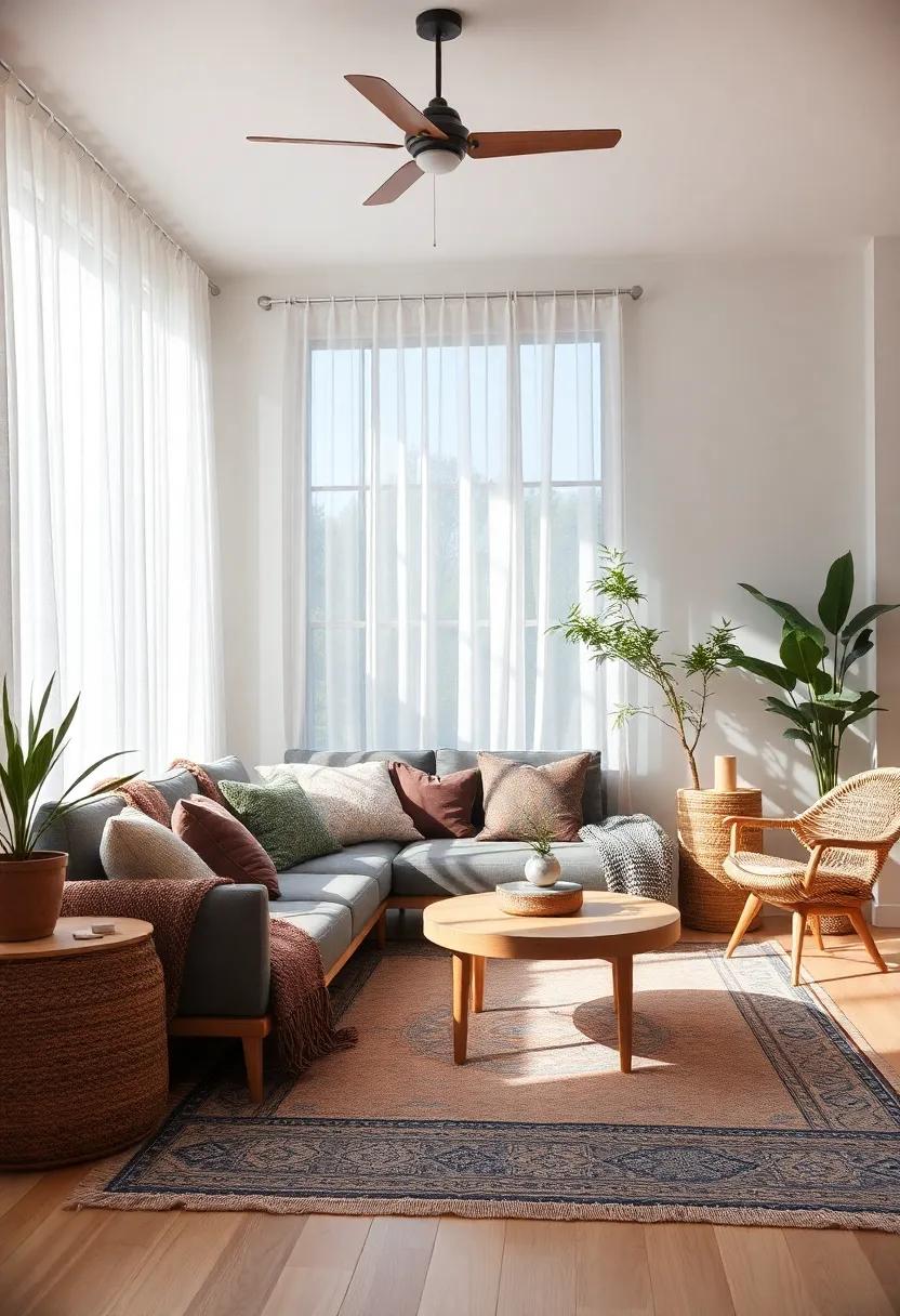 Natural ​Light: Maximize natural light by using sheer curtains or ‍leaving⁣ windows‌ bare, which ‍enhances the feeling of openness ‌and connection to nature