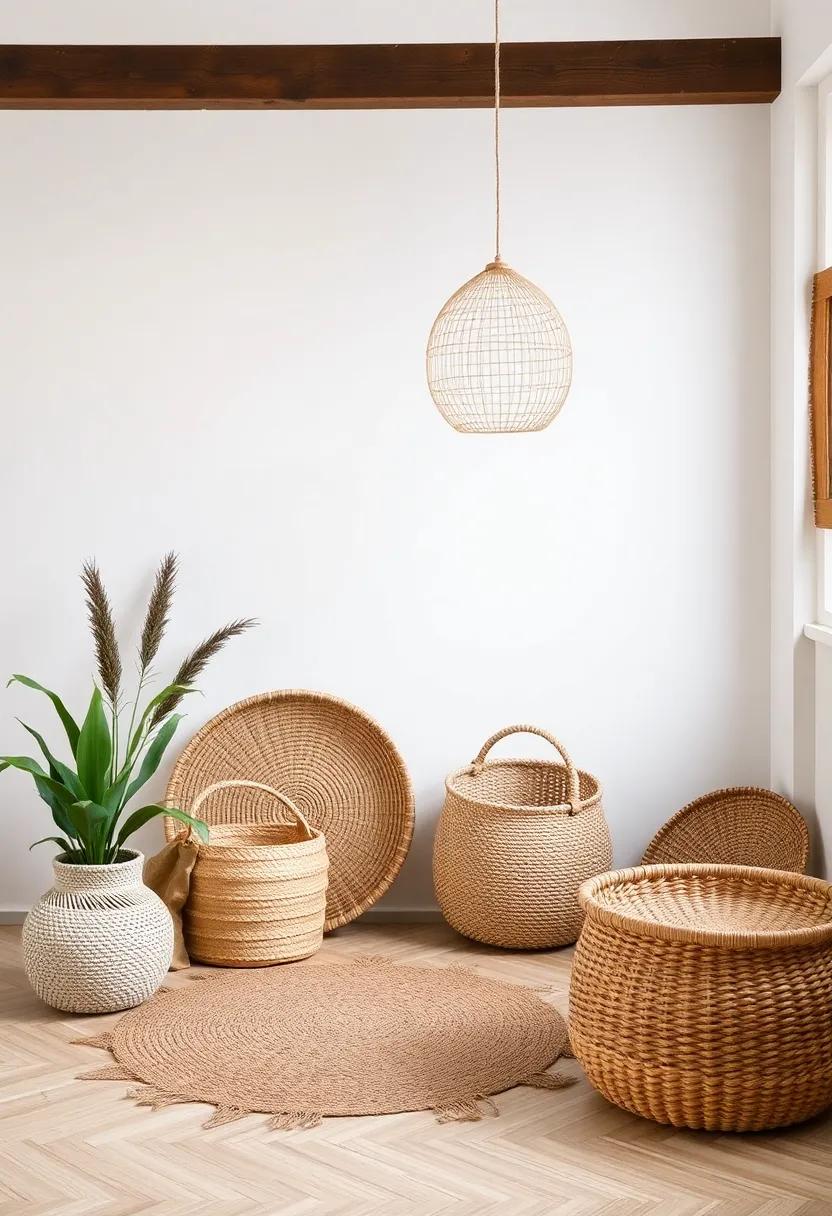 Embracing Natural Textures with Woven Baskets in‍ Your Home‍ Decor