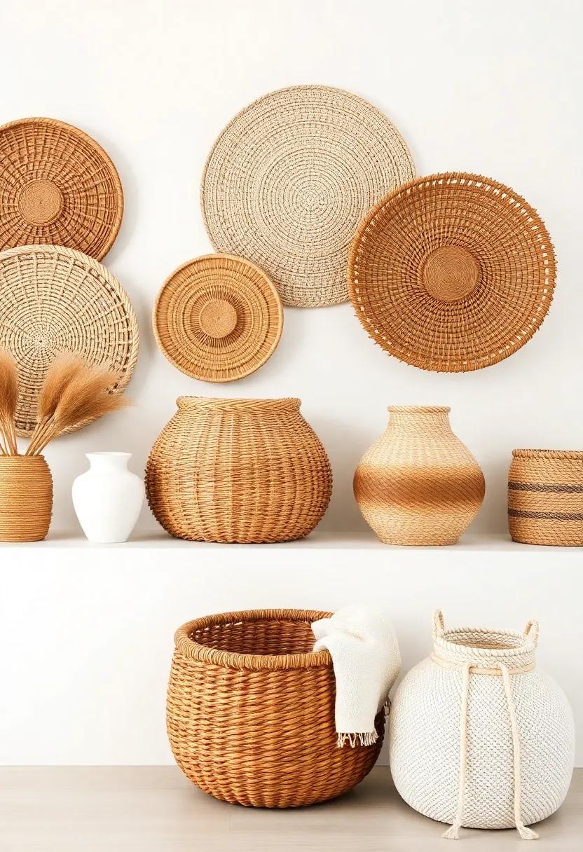 Displaying Seasonal decor with Versatile ⁤Woven Baskets