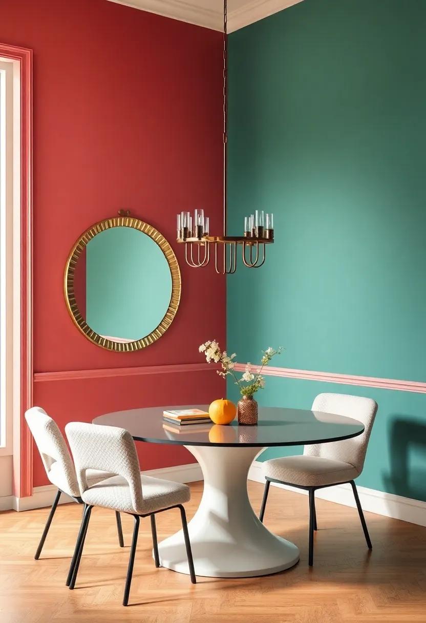 Color Play: How Mirror Decor Complements Various Color Schemes in Dining Spaces