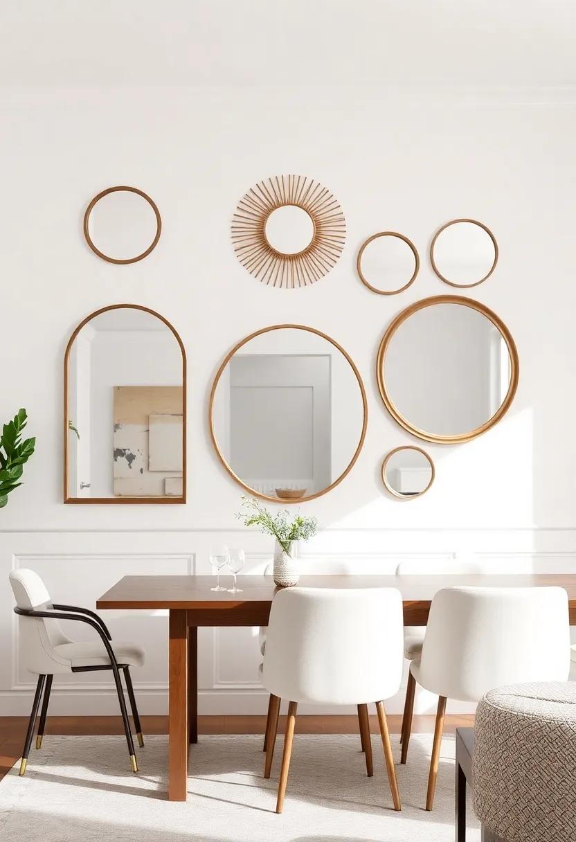 Creating a Gallery ​wall: ‍Arranging Mirrors for a Stunning Dining Room Display