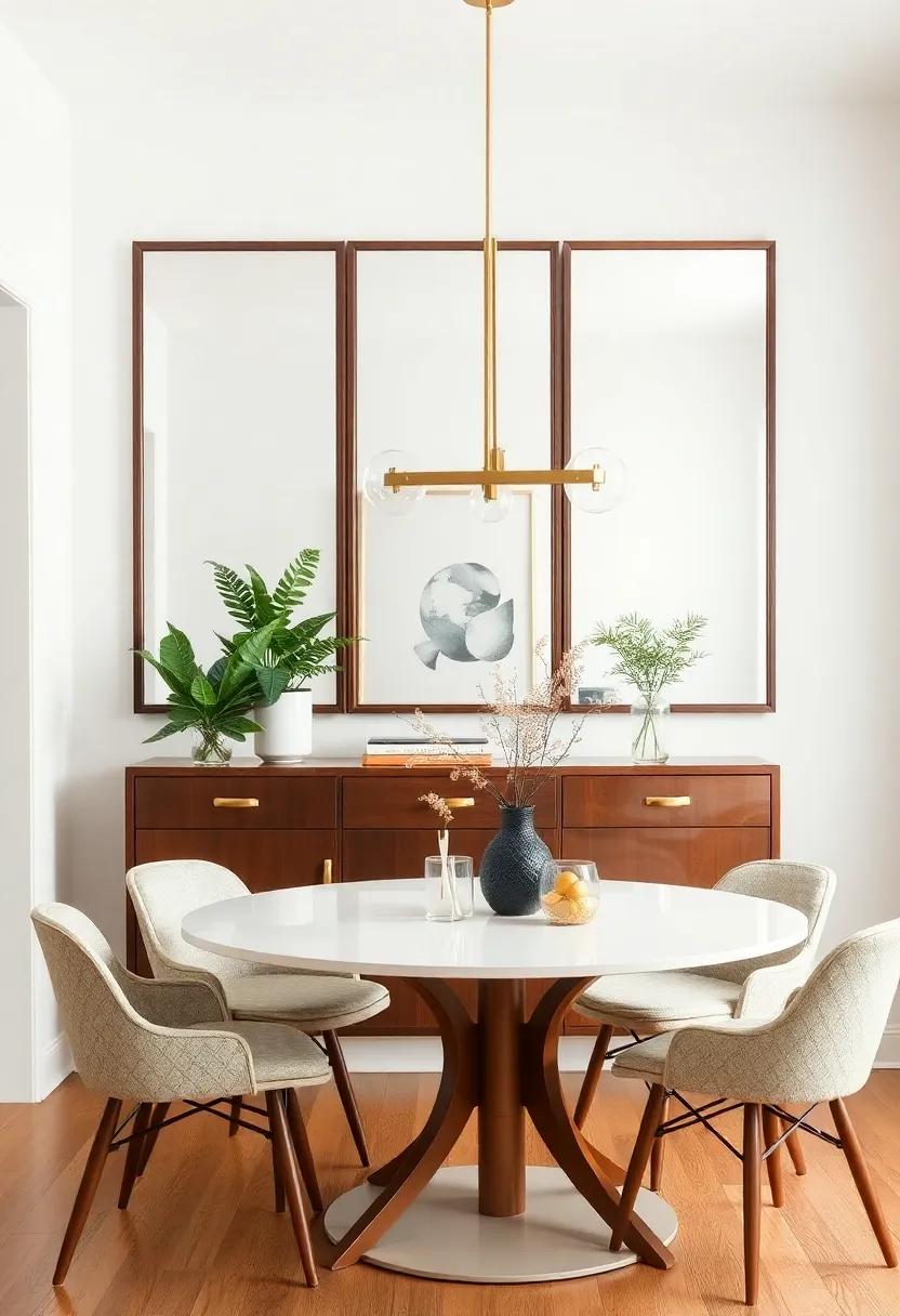 Functional Flair: Incorporating Mirrors as Practical Decor Elements in Dining Areas