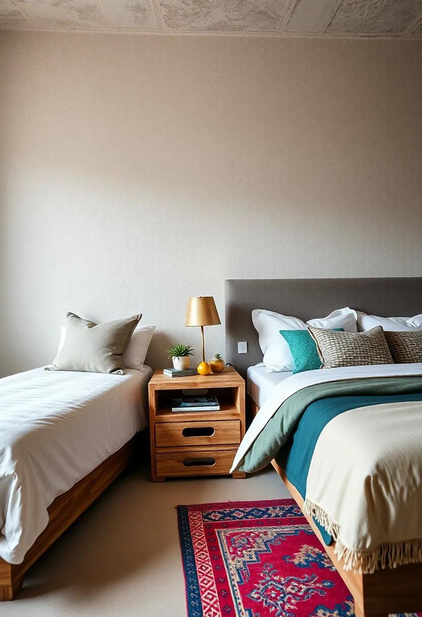 Vintage ‍Milk Crates: Stack vintage milk crates for a retro-inspired nightstand, perfect for ‌adding nostalgia while providing creative storage options