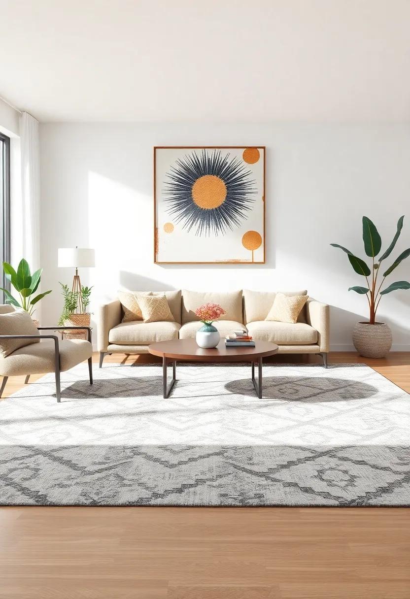 Statement Rugs: Anchoring ‍Your Space with ⁣Unique Designs