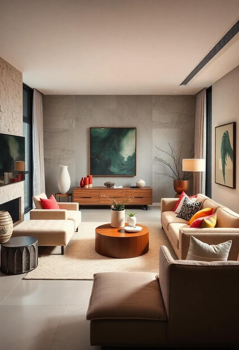 Balancing​ Minimalism with⁣ Bold Sculptural Statements in Small Living Rooms