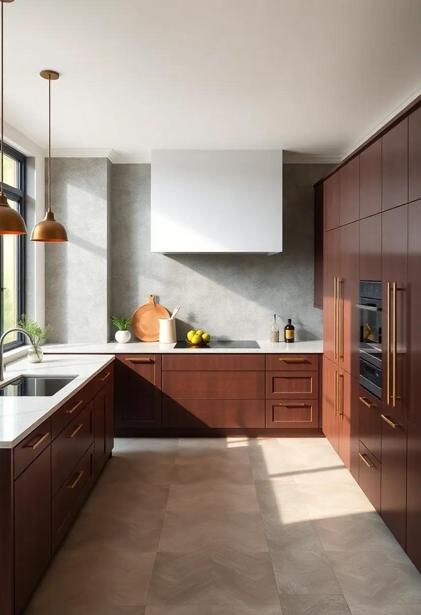 The ⁣Role ​of Greenery in Enhancing‌ Brown and Gold Kitchens