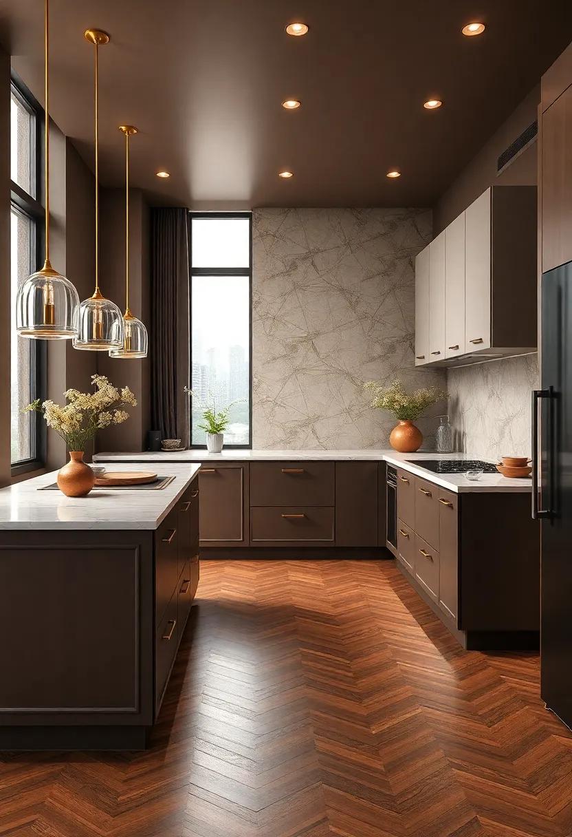 Flooring Options⁤ That Ground the Brown and Gold Theme