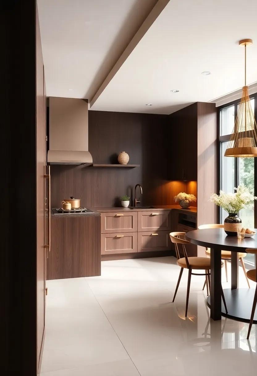 Lighting Choices That Make Brown and Gold ⁤Shine brighter