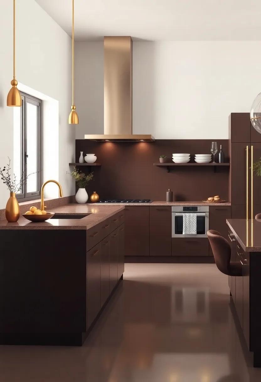 Unexpected Color ⁣Pairings That Complement Chocolate and Gold