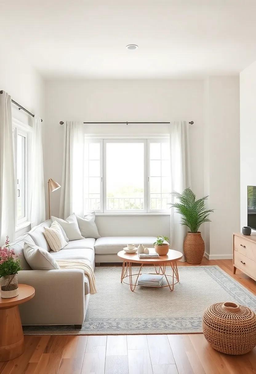 Emphasize Windows: Use​ simple linen or‍ cotton curtains to frame ‍your windows and let in natural light, enhancing the open and airy feel