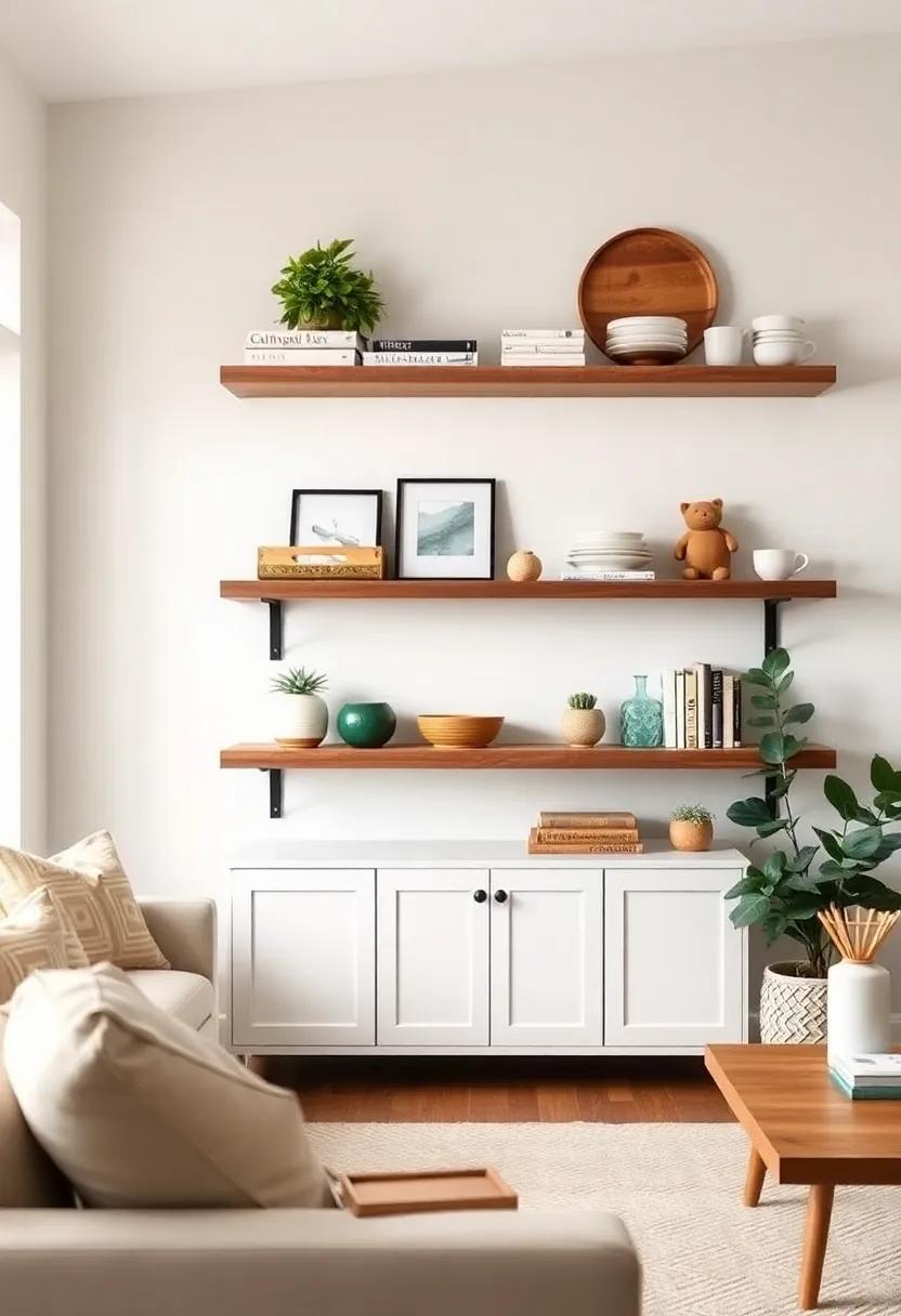 Embrace Open ⁣Shelving: Display curated decor on open shelves, combining functional items like books⁢ and dishes with ⁣decorative pieces for a casual yet stylish ⁣look