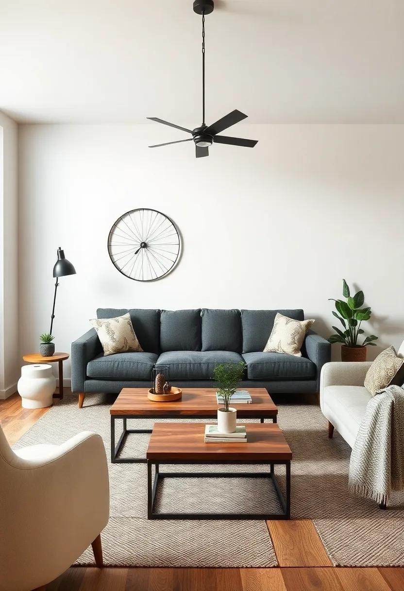 Add a Touch of industrial:⁣ Incorporate metal accents, such as farmhouse-style light fixtures or furniture, to blend rustic charm with urban chic