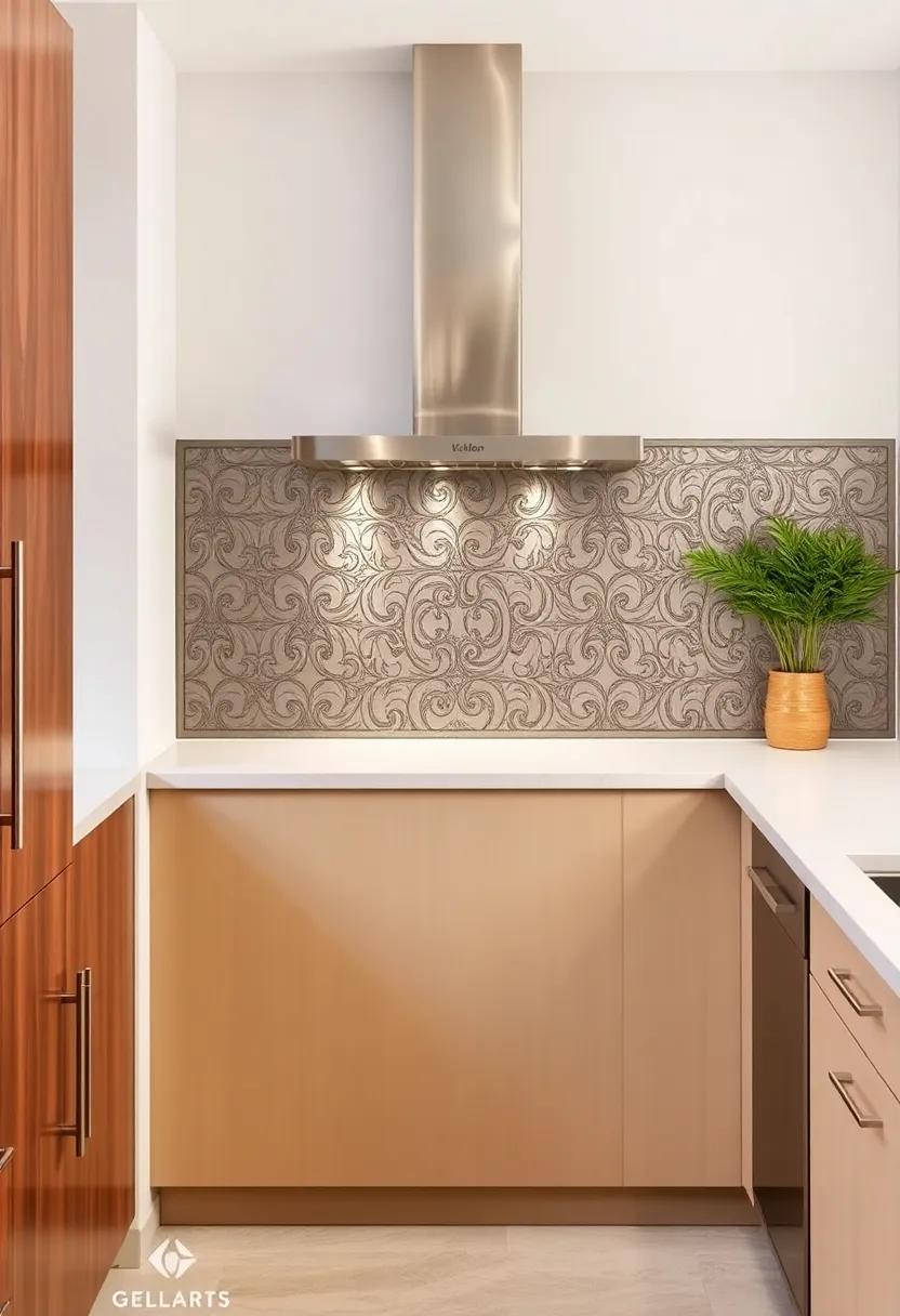 Metal Art ⁢Panels: Incorporate artistic metal panels with intricate designs ⁤that provide​ texture and ⁤visual interest, making ‌your kitchen feel unique and stylish