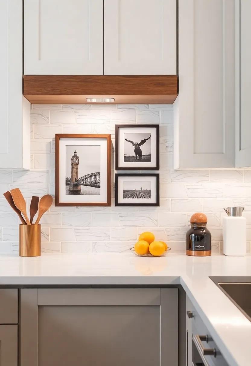 Personal Art Display: Dedicate a ⁤section ‍of your ‌backsplash to⁣ showcase framed ⁢art or your own photo collection for a truly personal⁤ touch in your culinary oasis