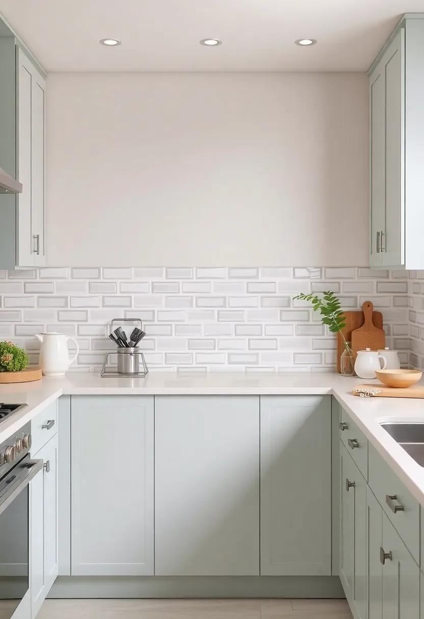 Soft Pastels:‍ Evoke ‌a sense of calm with soft ⁤pastel-colored tiles or paint on your backsplash,​ perfect for creating a serene cooking environment