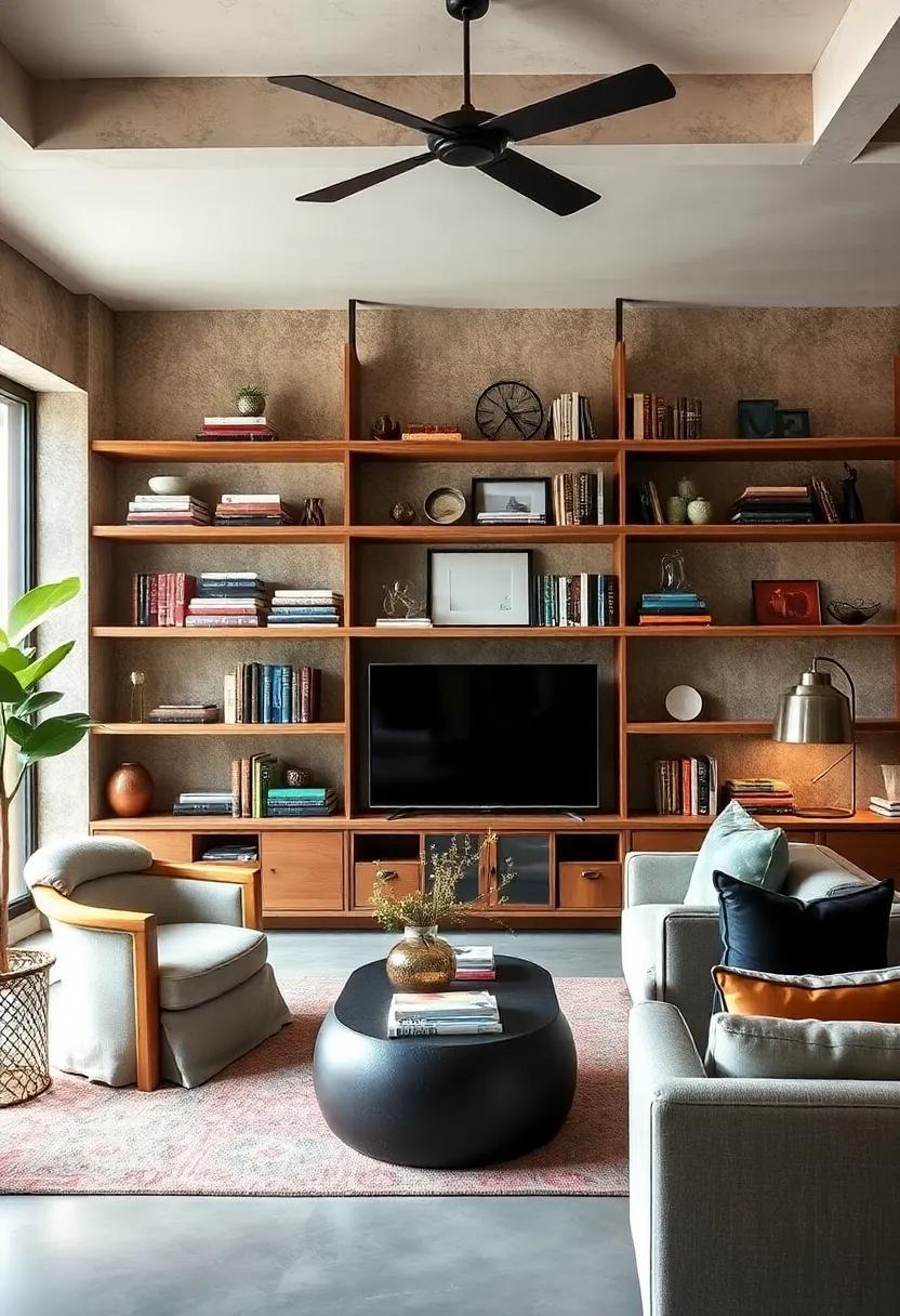 Use Open Shelving: Style open shelves with a⁤ variety of⁢ books, decor, and personal treasures to add layers and⁢ charm to your space