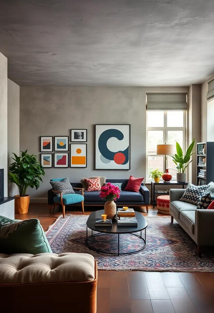 Create Focal Points: Designate ‍an area in the ‌room, like a gallery wall or a vibrant nook, to draw attention and add intrigue