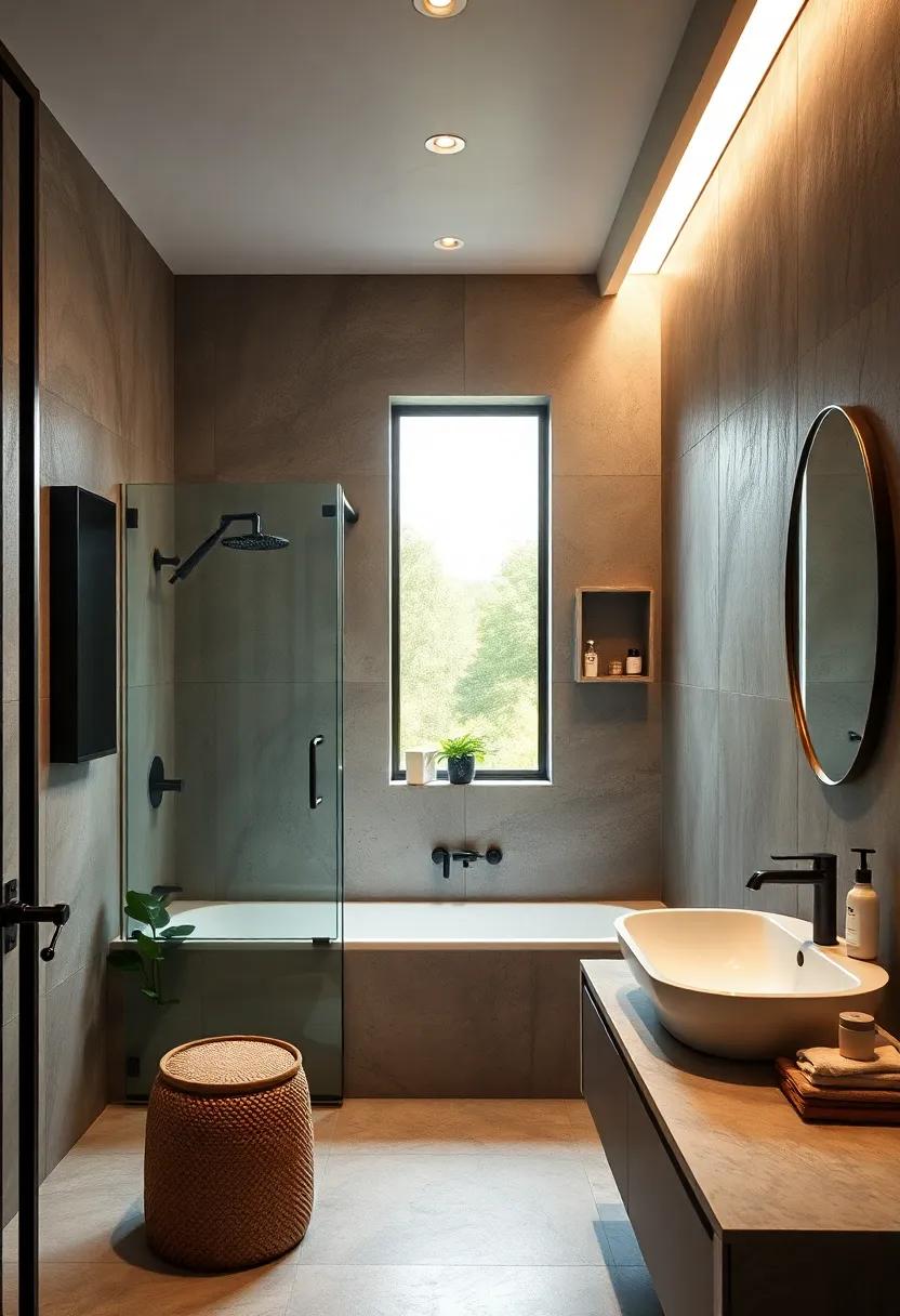 Embracing Bold Lines: The Power of ​Geometric Shapes in Industrial Bathroom⁣ Aesthetics