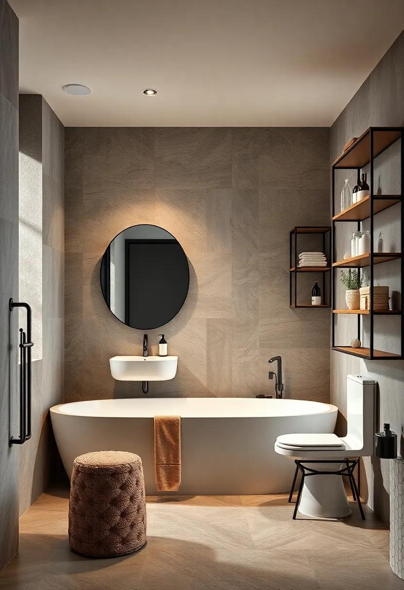 unconventional Storage: Geometric Shelving Solutions for an industrial Look