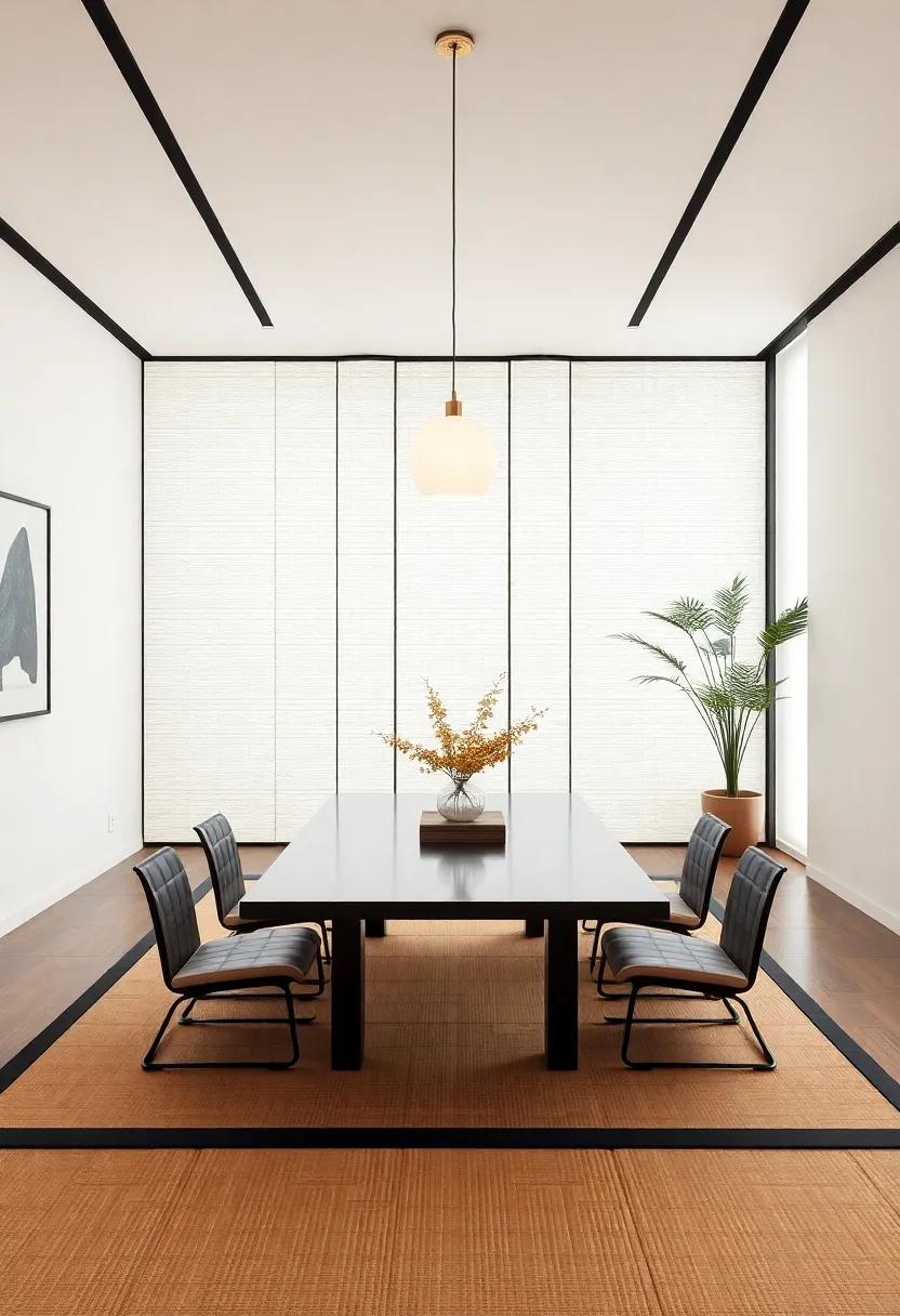 Timeless Elegance of Tatami Mats ⁢in Modern Dining Rooms