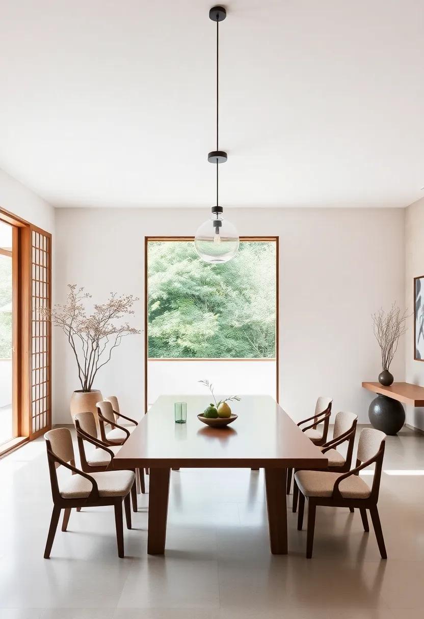 Natural Elements ‌Enhance ⁢Tranquility in ‌Japanese-Inspired Dining⁢ Spaces