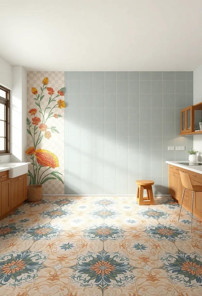 Artistic Hand-Painted Tiles: Introduce character into your‌ kitchen with hand-painted tiles ​that showcase unique designs, making each tile a work ⁢of art