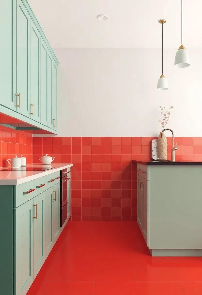 bold Color Pop:‍ Make a statement with vibrant colored tiles that transform the floor into a ⁣focal point, infusing personality ‌into your ‍kitchen design