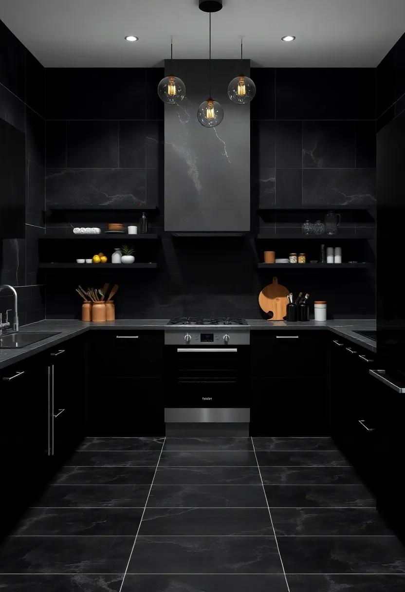 Dark and Moody: Create drama with dark-toned tiles that add​ intensity and sophistication,ideal ⁢for a modern kitchen‍ aesthetic
