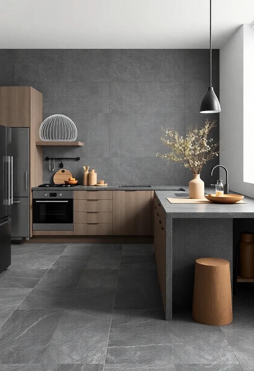 Earthy Basalt ​Stone: Add⁤ durability and a unique texture to your kitchen with basalt stone tiles​ that create an ⁤earthy, grounded aesthetic