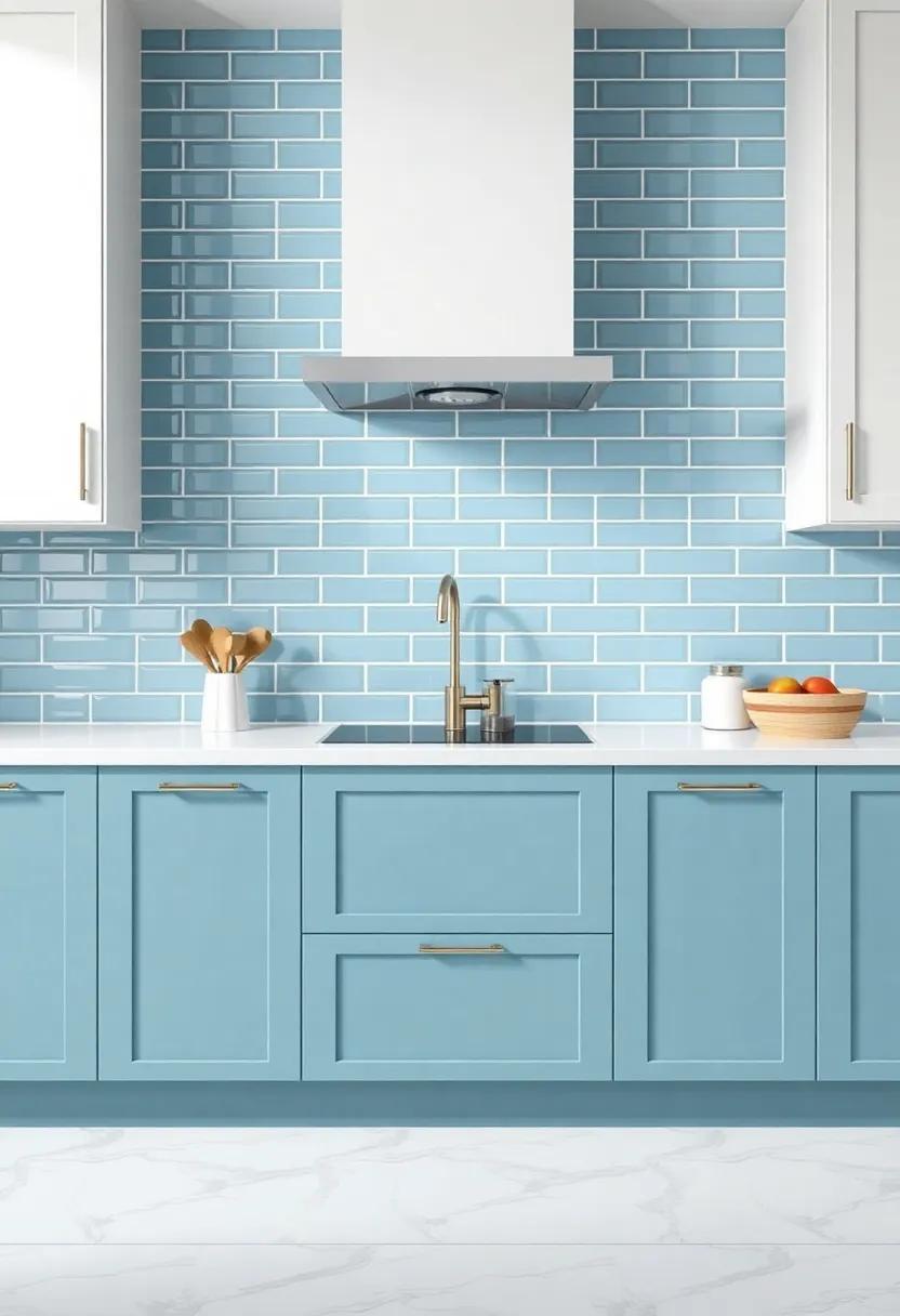 Glossy⁣ Subway Tiles: Create⁢ a sleek, modern look by using‌ glossy subway‍ tiles in‍ your choice of color, offering a clean backdrop that enhances⁢ your kitchen’s style