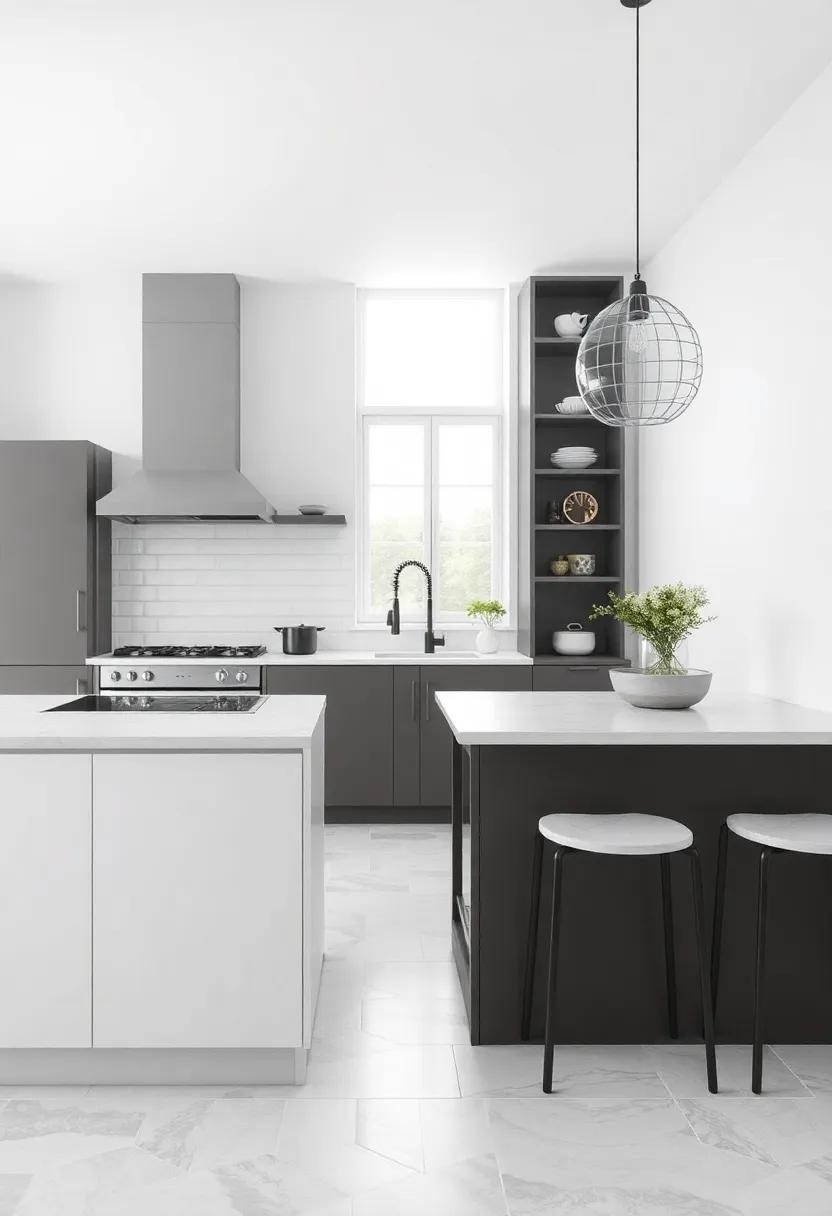 monochromatic Sophistication: Opt for⁢ a monochromatic tile scheme for a minimalist yet sophisticated look⁢ that allows for‍ flexibility in your kitchen ‍décor