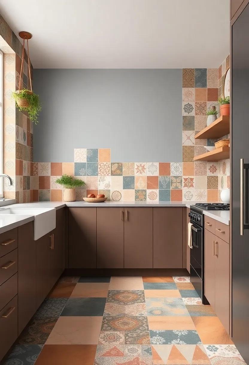Multi-Colored Patchwork:​ Embrace a‍ bohemian style with patchwork tiles in various colors and patterns, blending⁢ cultures and‌ vibes into your cooking‍ space