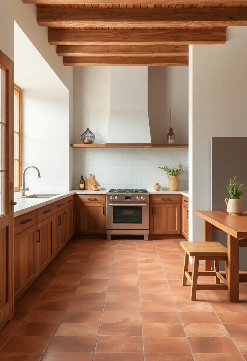 Rustic⁣ Terracotta Tiles: Embrace a warm, ‍inviting⁣ atmosphere with rustic terracotta tiles that evoke a⁢ Mediterranean vibe and pair beautifully with wooden accents