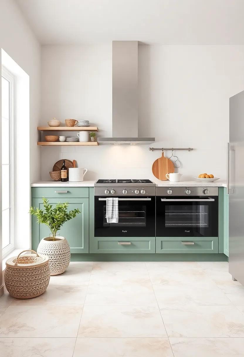 Soft Pastels: Embrace subtlety with soft pastel tiles that introduce a gentle touch of color to your kitchen, perfect for creating a calming ⁣cooking environment
