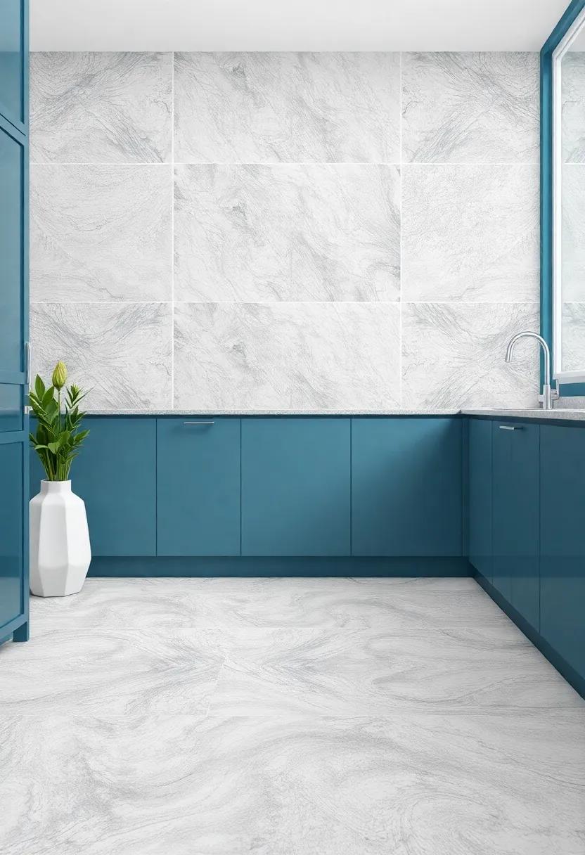 Designing a ​Bold statement⁣ with Unique Peel and Stick Textures