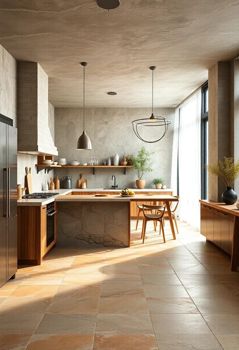 Embracing Nature: The Allure of⁤ natural Stone Tile in Rustic Kitchen Designs