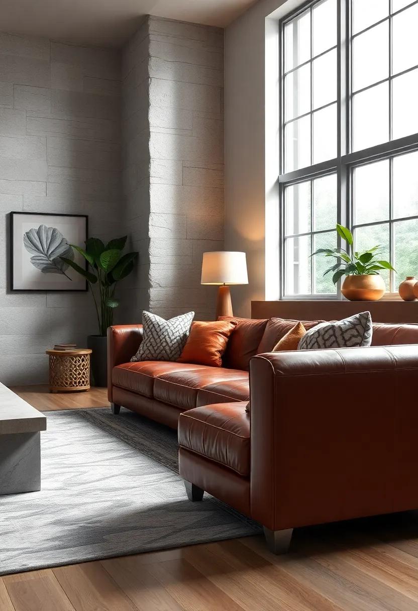 Install​ a Leather Bench:⁣ A sleek leather bench can serve as a ‍unique addition⁤ beneath a window or as⁤ a ‌distinctive coffee ⁤table alternative