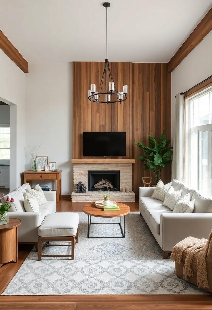 Mixing modern⁤ with Rustic: Creating Balanced Living‌ Room Designs