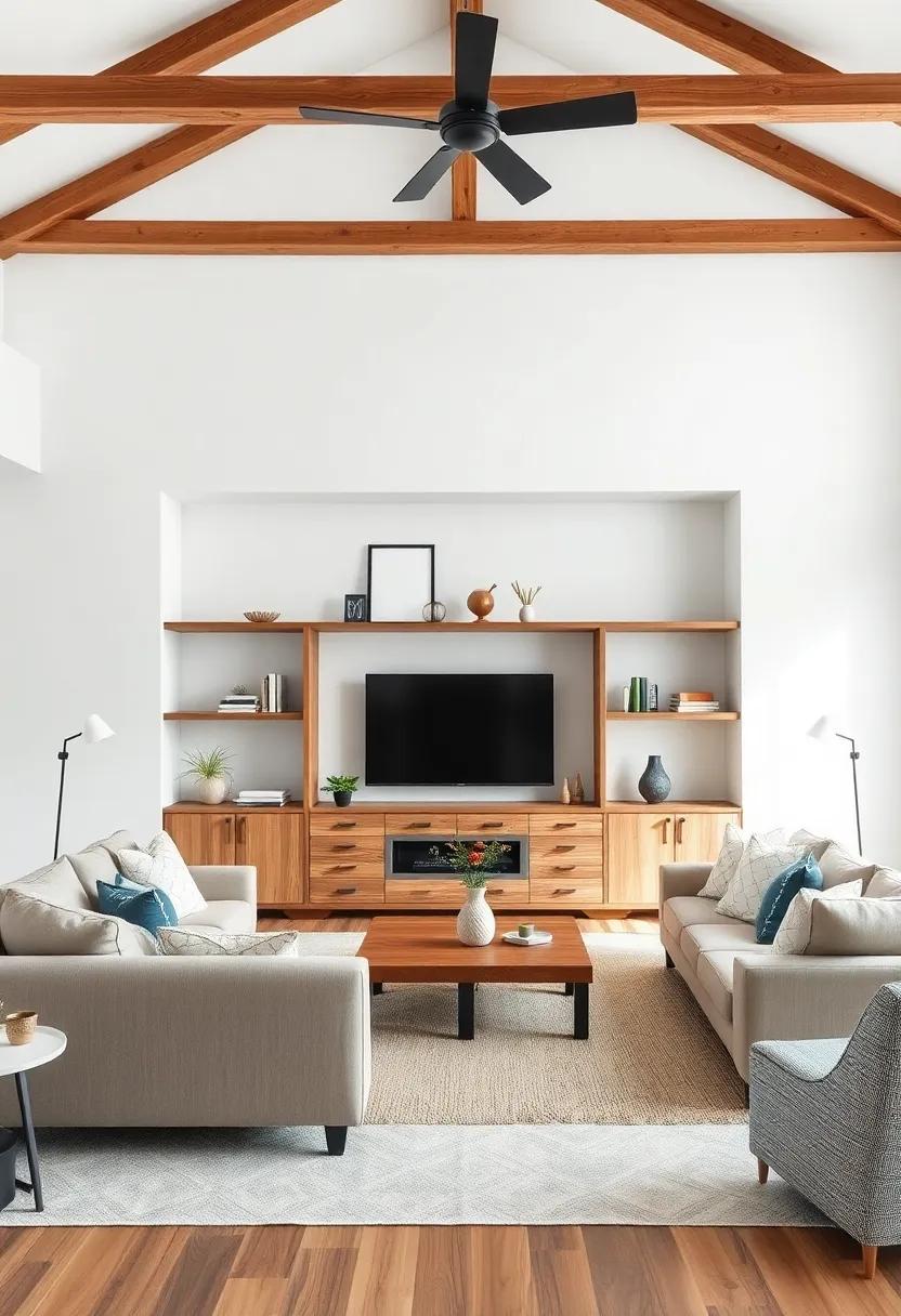 Open⁤ Shelving Ideas:⁢ Showcasing the Beauty of Natural Wood Finishes