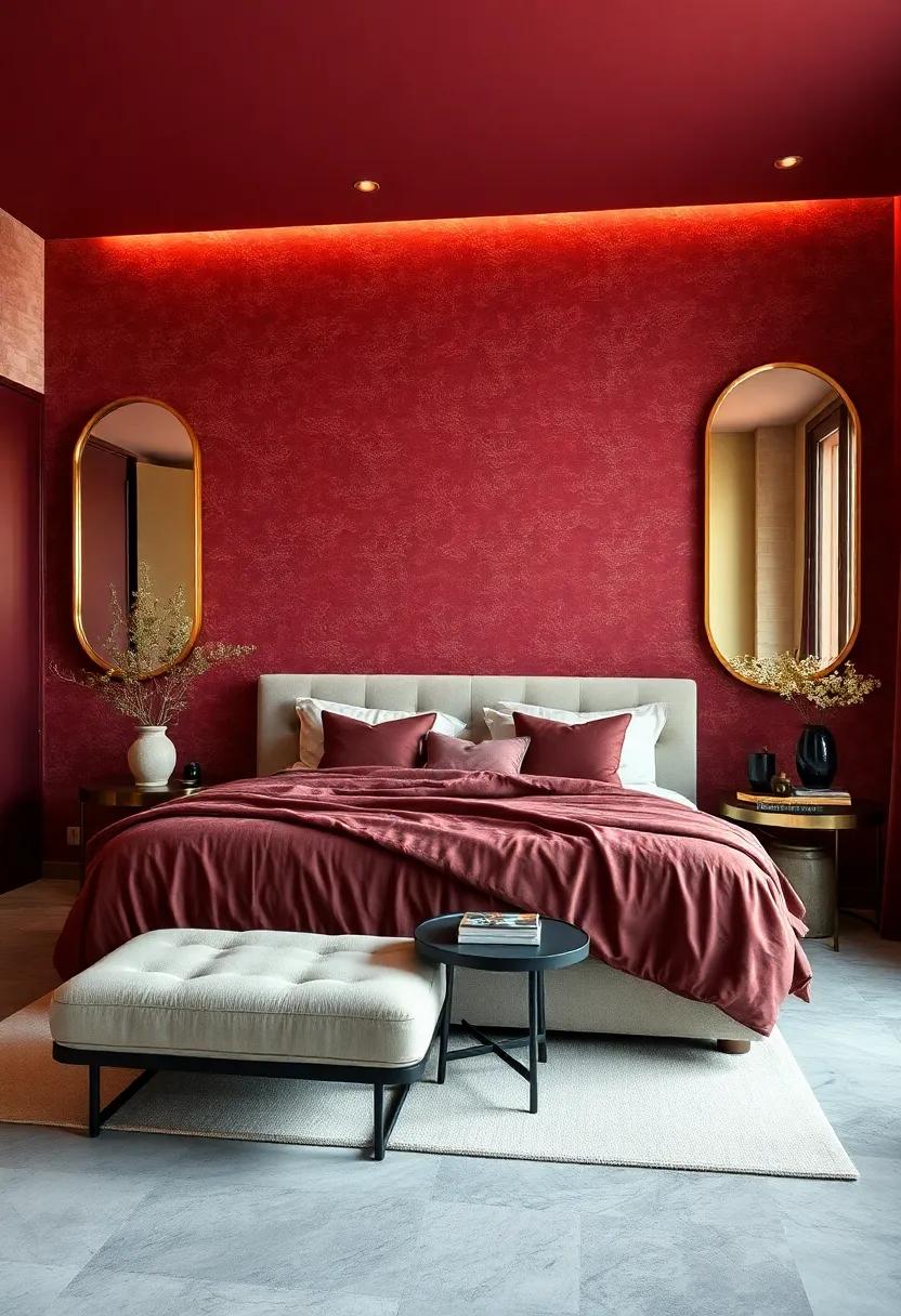 Sophisticated Mirrors: enhancing Space with ​statement Brass-framed Mirrors