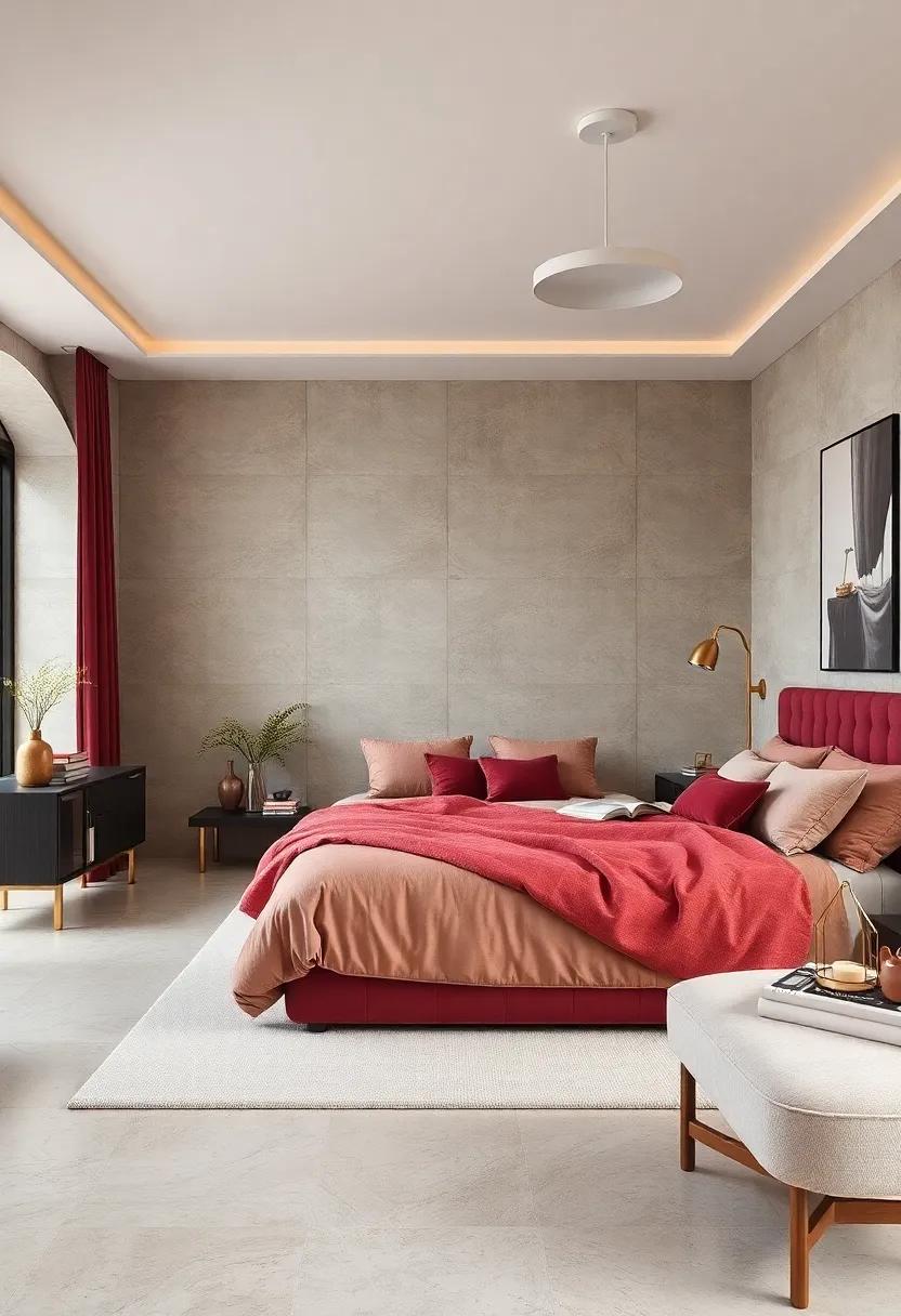 Cohesive Color Palette: Integrating Soft ⁣Neutrals with deep Burgundy and Brass