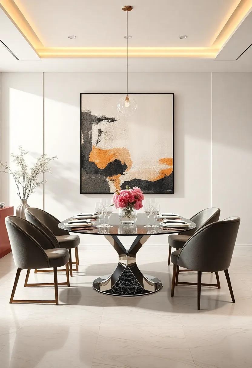 Transform Your Table ⁣Setting⁢ Using Elegant⁣ Abstract Art as a⁣ Focal ‌Point