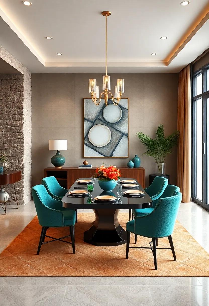 Luxe Teal and Tan: Combining the richness of teal with the softness of tan creates a balanced and inviting atmosphere