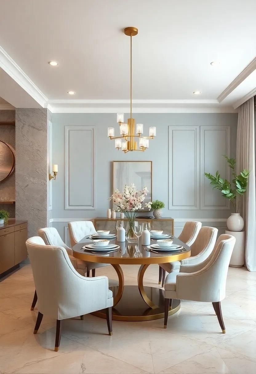 Delicate Powder Blue and Ivory: A soothing combination that creates an airy atmosphere, reminiscent of coastal elegance